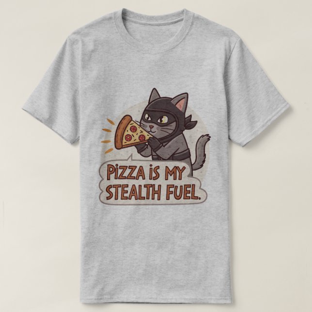 Drôle Pizza Cat Ninja Guerrier T-Shirt & Cadeaux (Design devant)