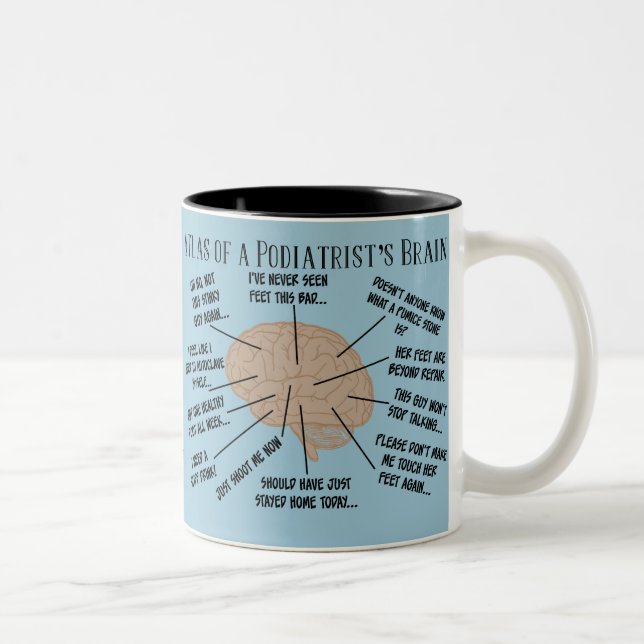 Drôle Podiatriste Pensées Mugs (Droit)