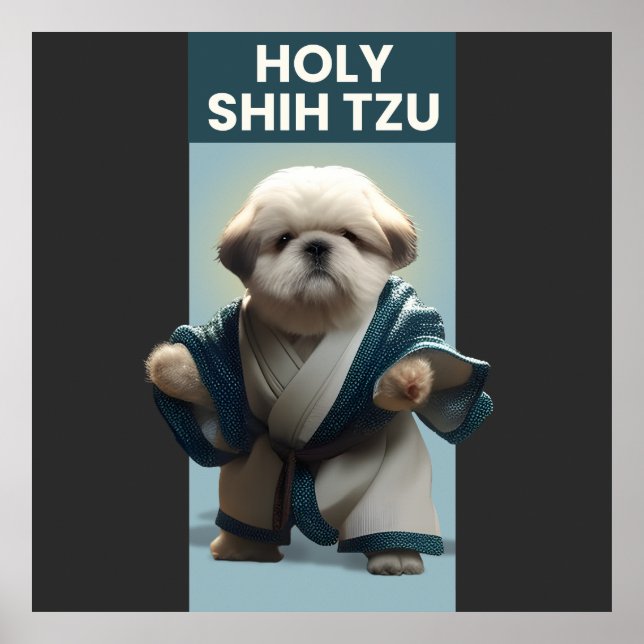 Drôle Poster de Chien Shi Tzu (Devant)