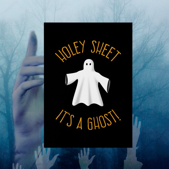 Drôle Poster de la fête d'Halloween - Holey Sheet  (Créateur téléchargé)