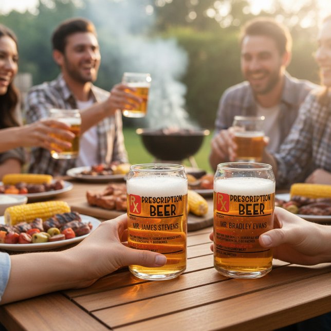 Drôle Prescription de bière Nom personnalisé Bière (Créateur téléchargé)