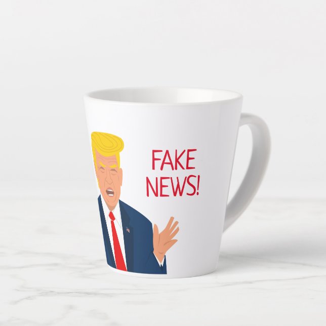 Drôle président Trump dessin animé tlatte tasse de (Angle droit)