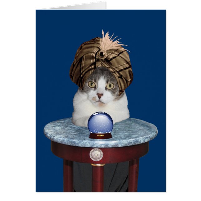 Drôle Psychic Kitty Penser À Vous (Devant)