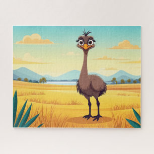 Drôle puzzle d'Ostrich
