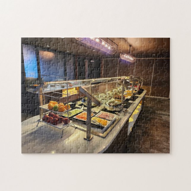 Drôle ! Puzzle - Petit-déjeuner buffet de l'hôtel (Horizontal)