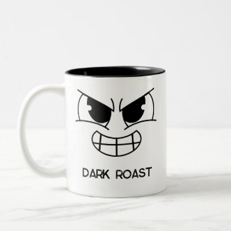 Drôle rôti foncé mal visage café Mug