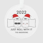 Drôle Rouler Avec It Toilet Papier Couple