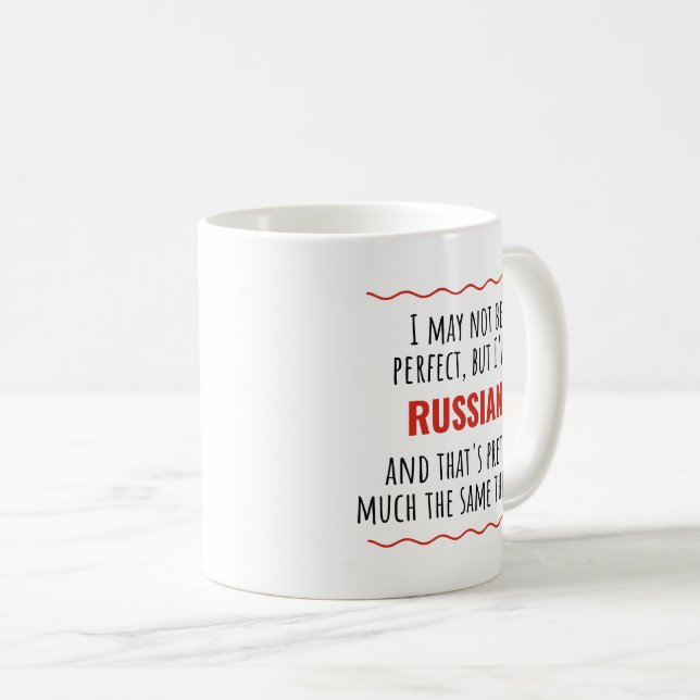 Drôle Russie Russie Cadeau café Mug (Devant droit)