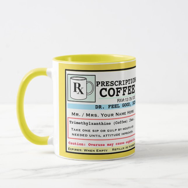Drôle RX café Mug (Gauche)