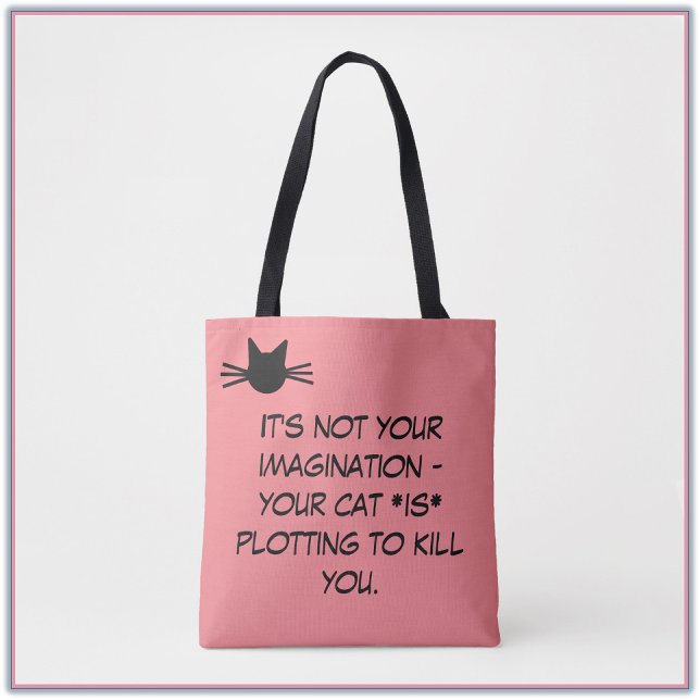 Drôle sac mème de chat rose (Créateur téléchargé)