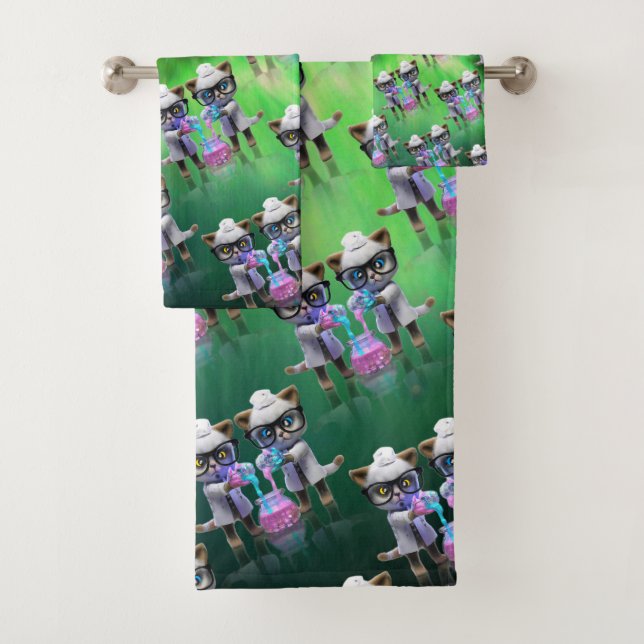 Drôle scientifique de chat fou qui pillent la domi (En situation)