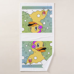 Drôle serviette de bain canard