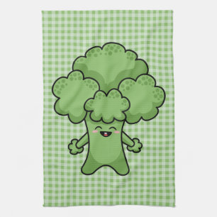 Drôle Serviette de cuisine Brocoli Vert