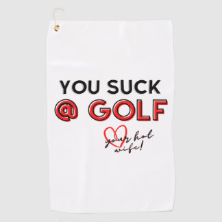 Drôle serviette de golf
