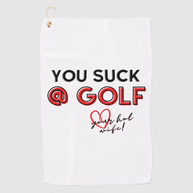 Drôle serviette de golf (Devant)