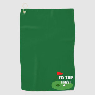 Drôle serviette de golf - 'I'd Tap That' Conceptio