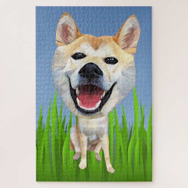 Drôle Shiba Inu 1014 Piece Difficult Puzzle (Vertical)