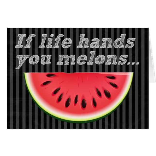 Drôle "Si la vie vous fait main citrons" Carte d'a (Devant horizontal)