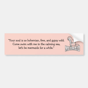 Drôle Sirène Dit Bumper Sticker