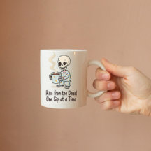Drôle Skeleton Morning Mug