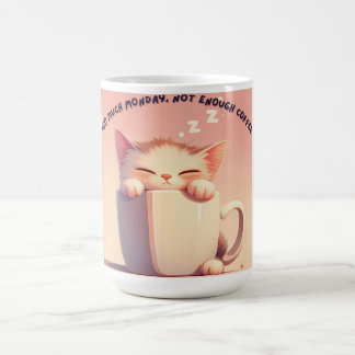 Drôle Sleepy Café Mug - Lundi Humeur