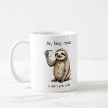 Drôle Sloth Coffee Mug