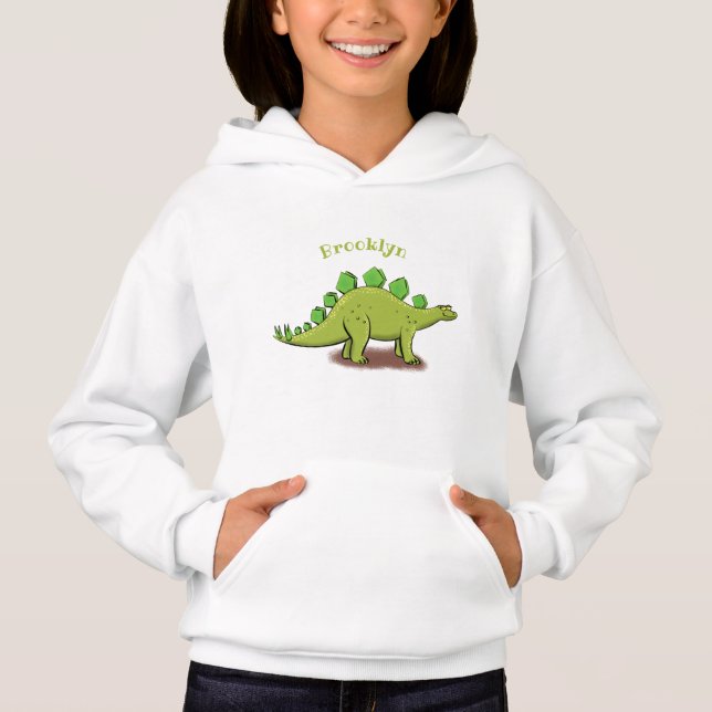 Drôle stegosaurus dinosaure dessin animé (Devant)