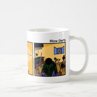 Drôle Stickman Blow Darts Mug