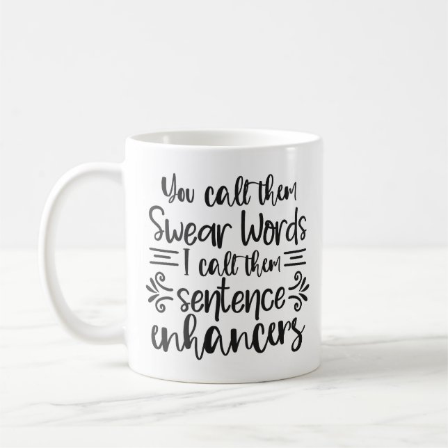 Drôle Sweer Mots Coffee Mug (Gauche)