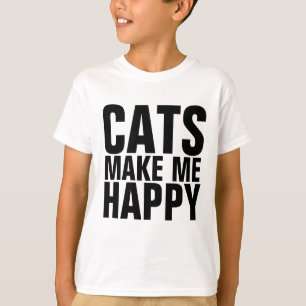 Drôle t-shirts CAT pour Enfants, CATS ME RENDRE HE