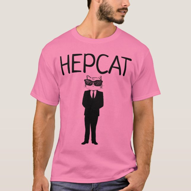 Drôle T-shirts pour chat hommes, HEPCAT (Devant)