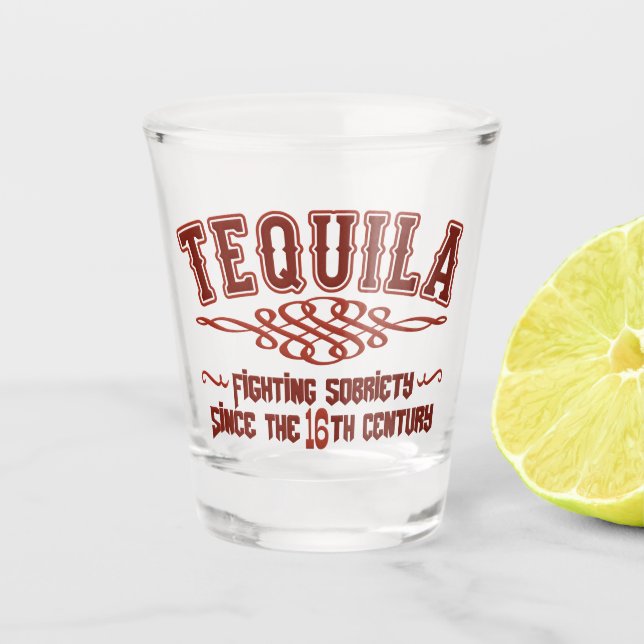Drôle TEQUILA Verre de tir (Devant)