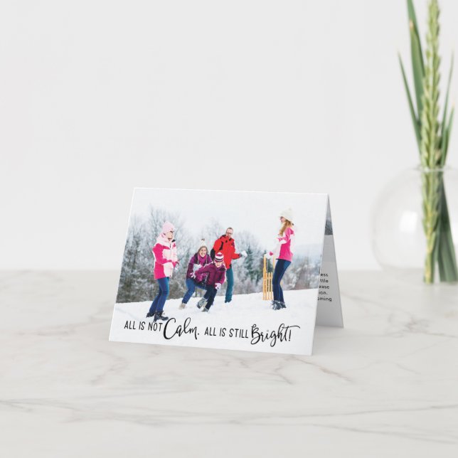 Drôle Tout n'est pas calme Vacances Famille Carte  (Devant)