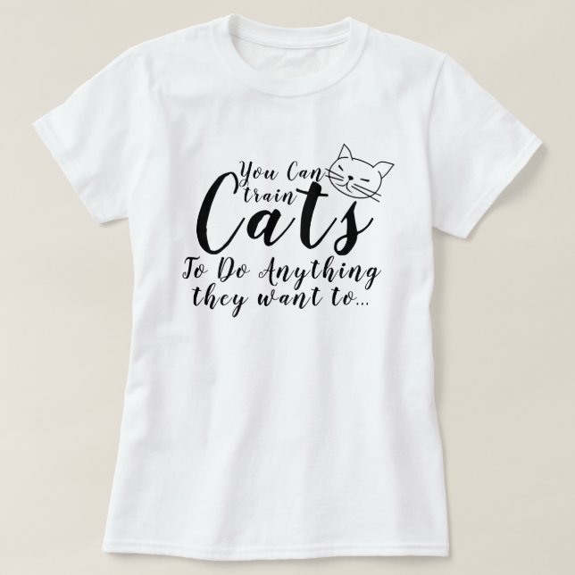 Drôle Trendy Cat Cote Word Pun de chat T-shirt Des (Design devant)