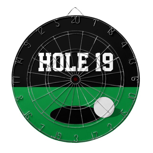 Drôle trou 19 jeu de fléchettes de golf avec des n (Devant)