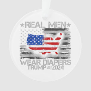 Drôle Trump Chemise Les vrais Hommes Portent Des D