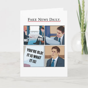 Drôle Trump Jonathan Swan Interview Carte Annivers