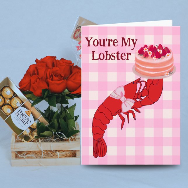 Drôle "Tu es mon homard" Carte Anniversaire | Femm (Créateur téléchargé)