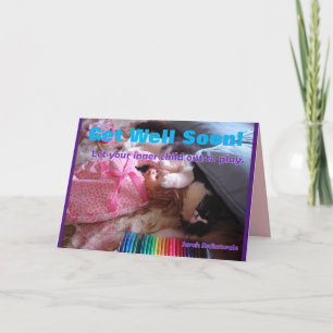 Drôle Tuxedo Chat Enfant Intérieur Se Bien Carte B