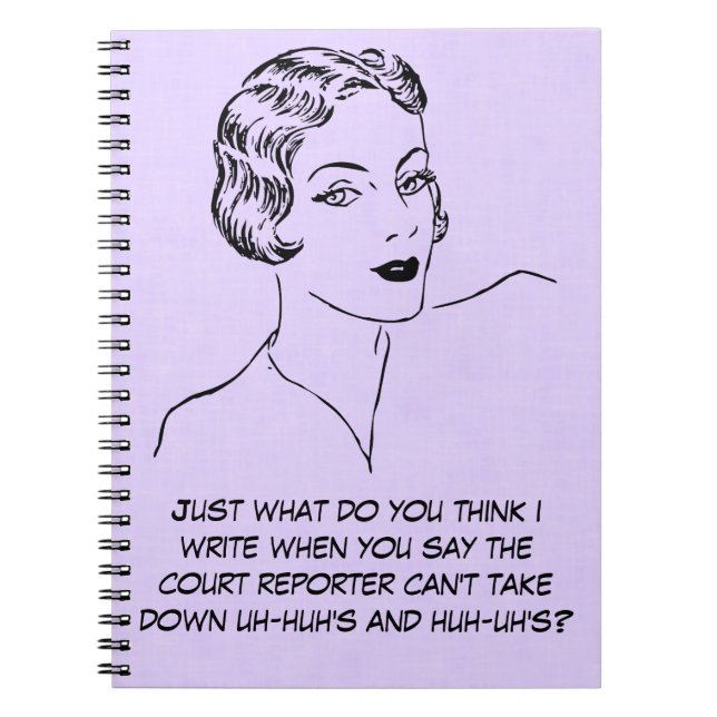 Drôle Uh-huh, Huh-uh journal de sténographe (Devant)