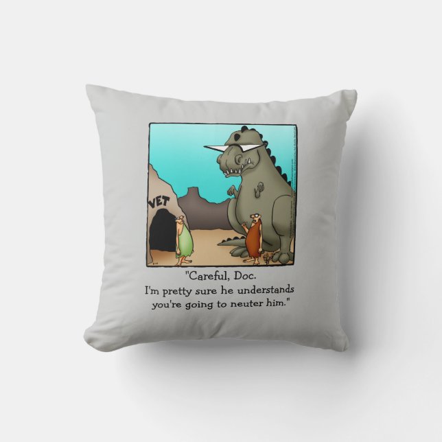 Drôle Vétérinaire Coussin Humour (Recto)