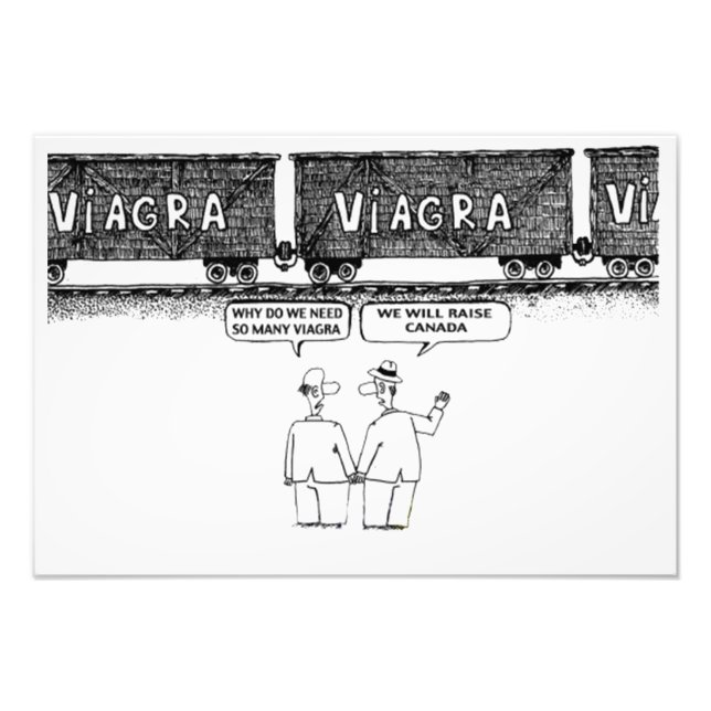 Drôle "VIAGRA" Satin Photo Papier Photo Élargissem (Devant)