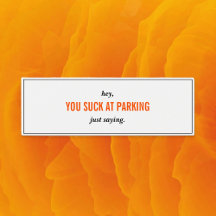 Drôle Vous Pouvez Chanter Au Parking Cartes de vis