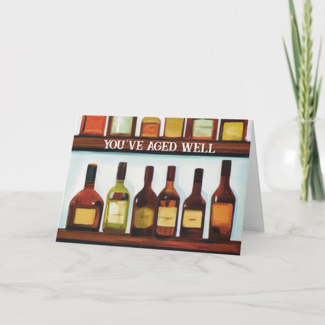 Drôle Whiskey carte d'anniversaire pour lui hommes (Devant)