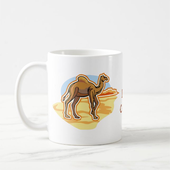 Dromedary Camel Mugs - Text Optional (Left)