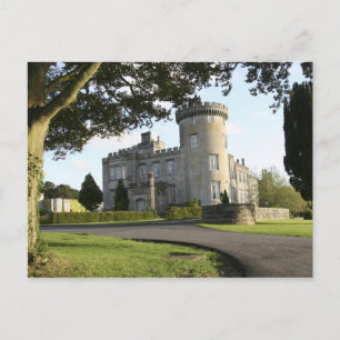 Dromoland Castle side entrance with no people Postcard