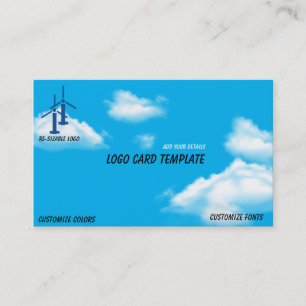 Drone Aeronautical Chart Pilot Clouds Business Card