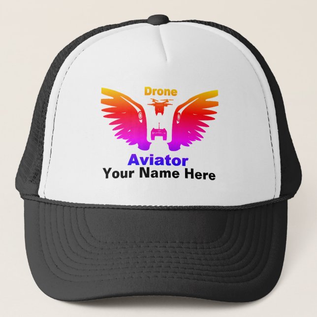 Drone Aviator Trucker Hat (Front)