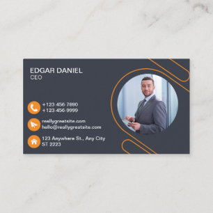 Drone Business Cards Elegant Modern