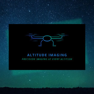 Drone Business Pilot UAV Photography Black       Card